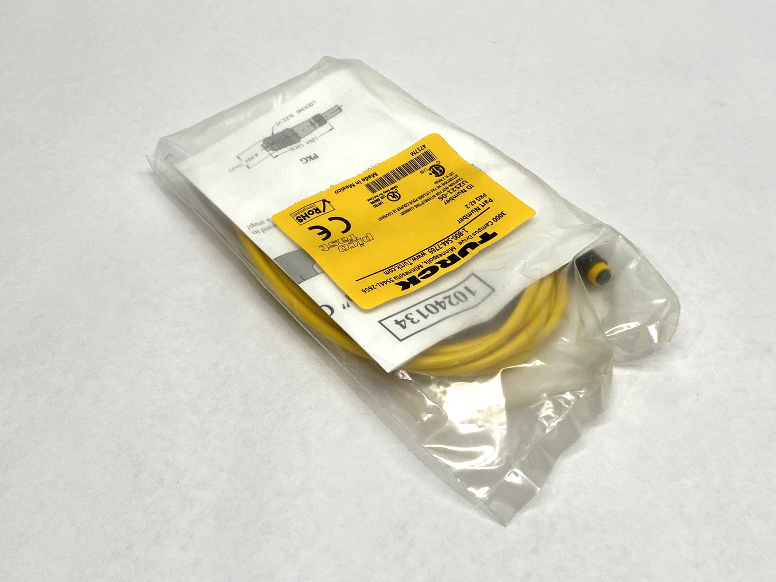 Turck PKG 4Z-2 PicoFast Single-Ended M12 Female U2521-06 - Maverick Industrial Sales