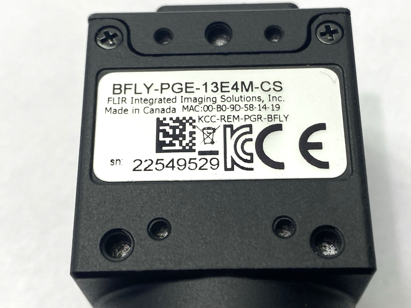 Teledyne FLIR BFLY-PGE-13E4M-CS Blackfly PoE GigE Monochrome Camera - Maverick Industrial Sales