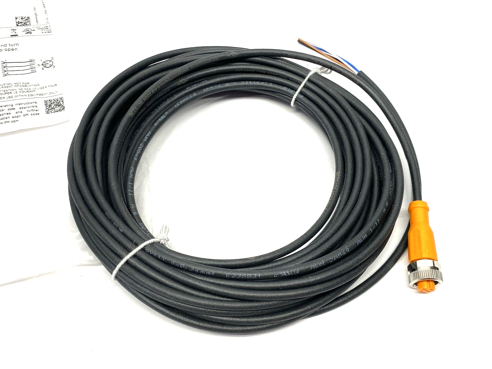 EVC003 | Ifm Single Ended Female Cordset ADOGH040MSS0010H04 - New Other - Maverick Industrial Sales
