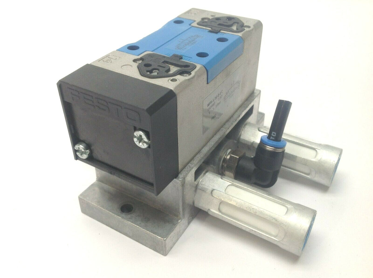 MFH-5/3E-D-1 C | Festo Solenoid Valve with VDMA 24345-A-1 - Used - Maverick Industrial Sales