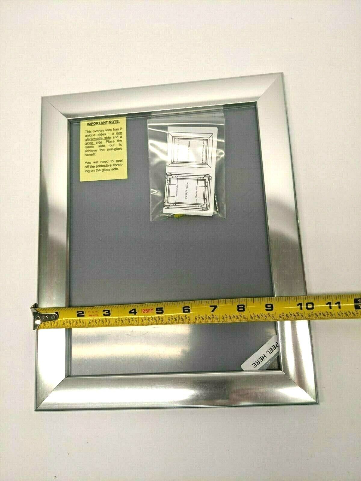 Alpina FF-ST 1.25" FlipUp Silver Front Load Frame 8.5" x 11" - Maverick Industrial Sales