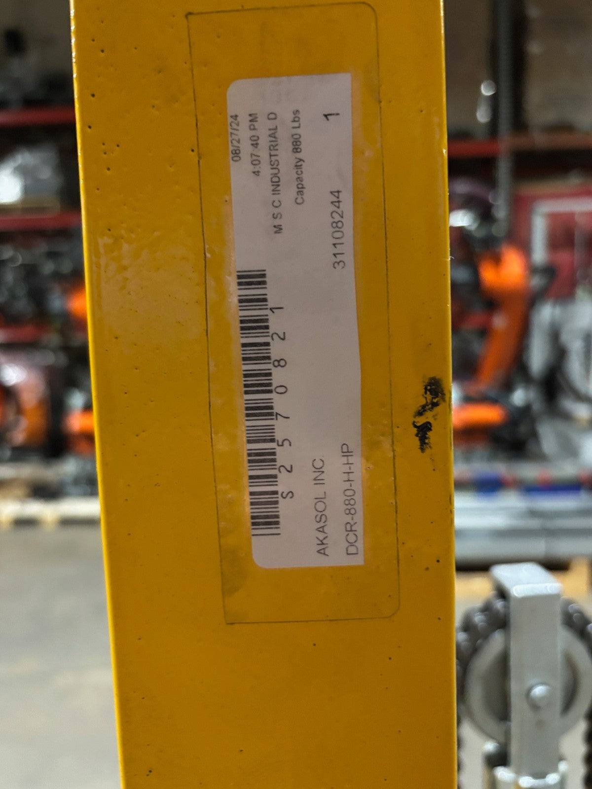Vestil DCR-880-H-HP Foot Pump Drum Dolly Barrel Mover, 880 lbs. capacity, 2024 - Maverick Industrial Sales