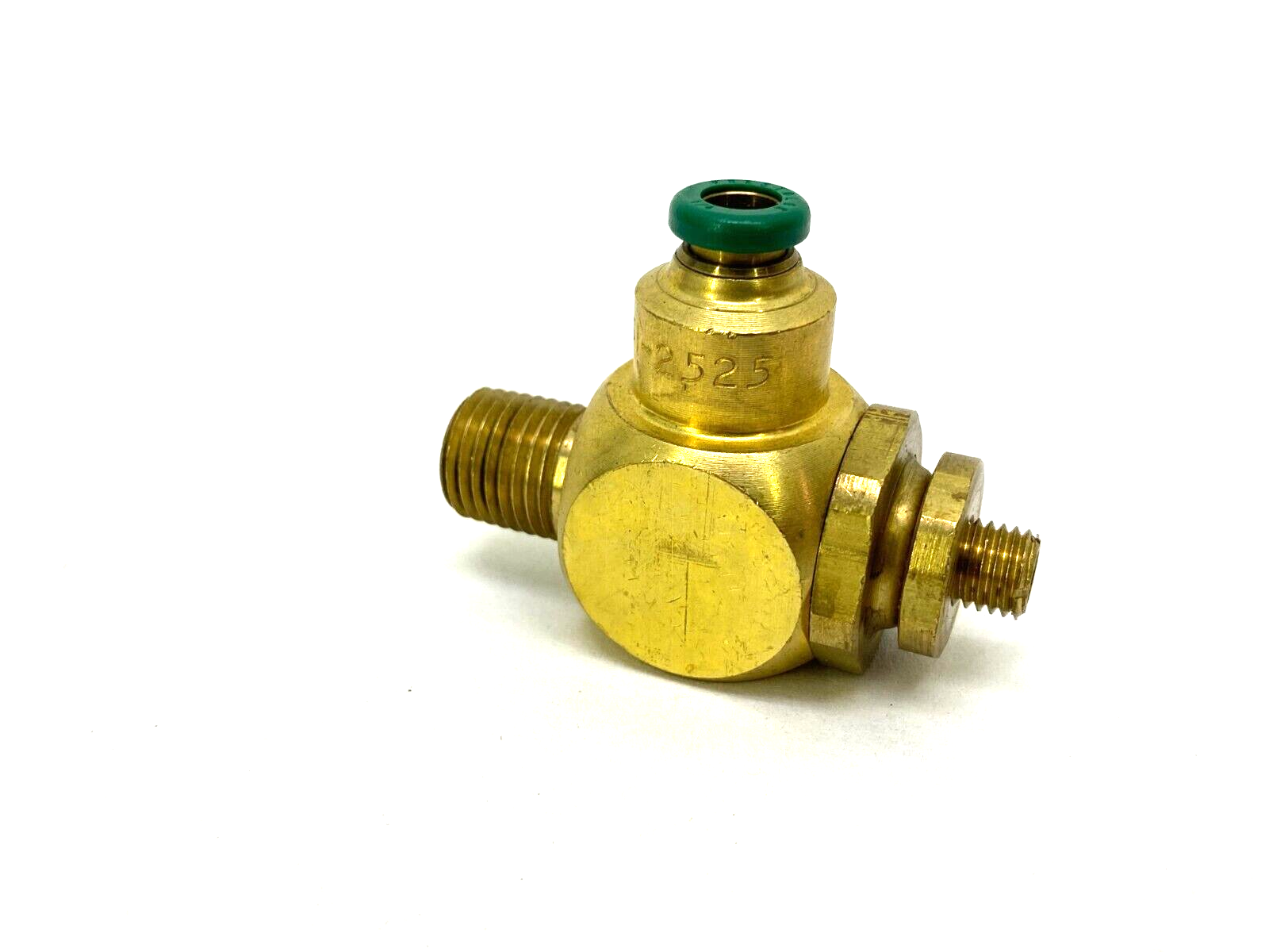 Parker 3251-2525 Brass Flow Control Valve 1/4" Tube 1/4" NPT Thread 32512525 - Maverick Industrial Sales