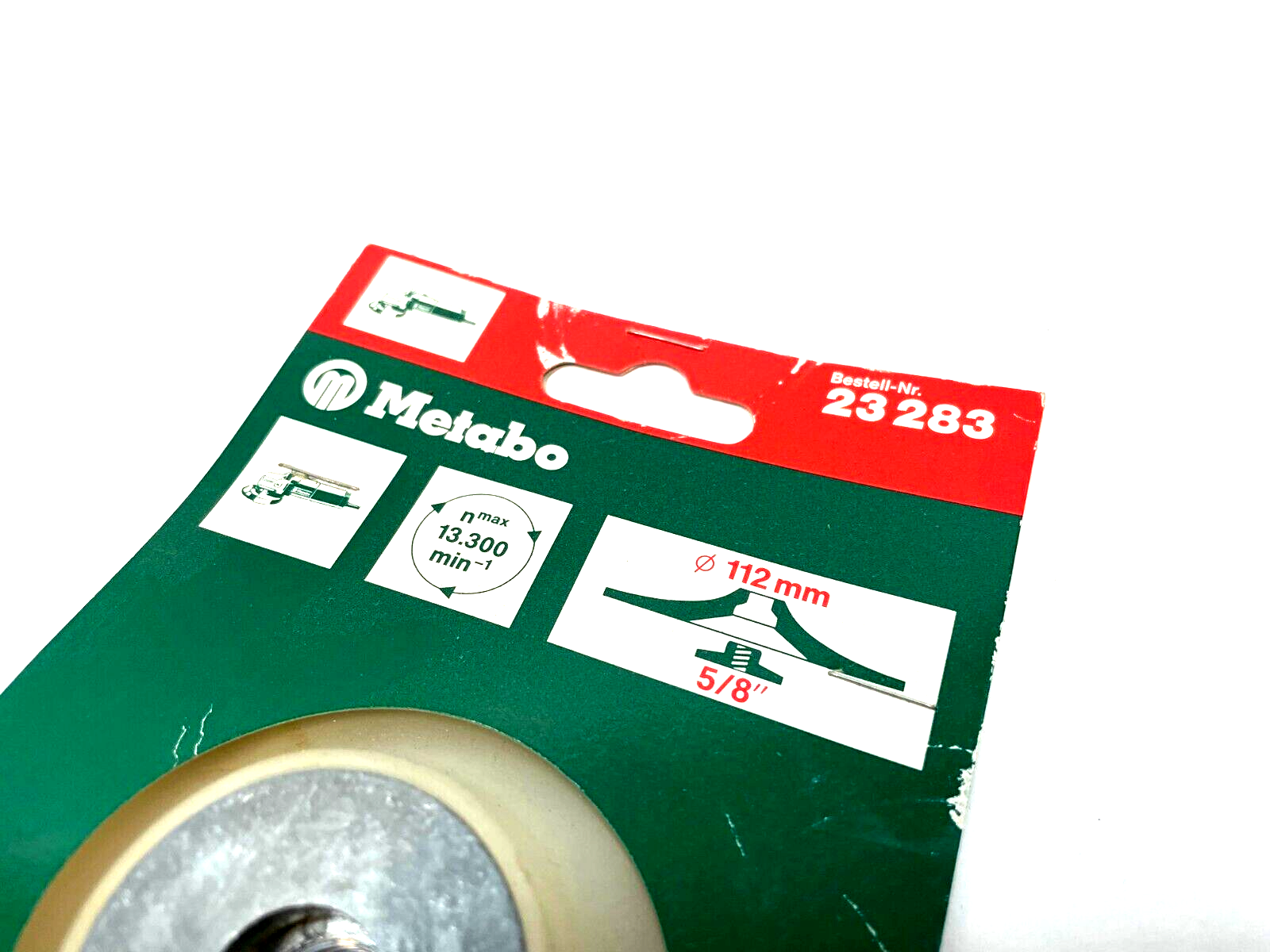Metabo 23-283 Flexible Backing Pad, 4-1/2", 112mm, 5/8" Nut, Angle Grinder - Maverick Industrial Sales