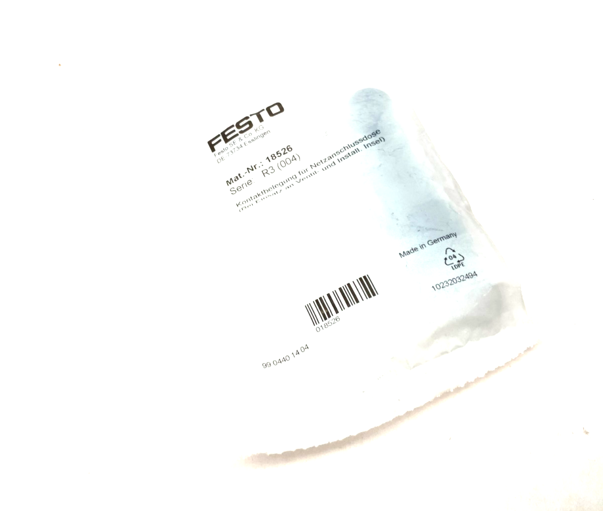 Festo NTSD-GD-13,5 Straight Power Supply Socket Cable Connector 4-Pin 18526 - Maverick Industrial Sales
