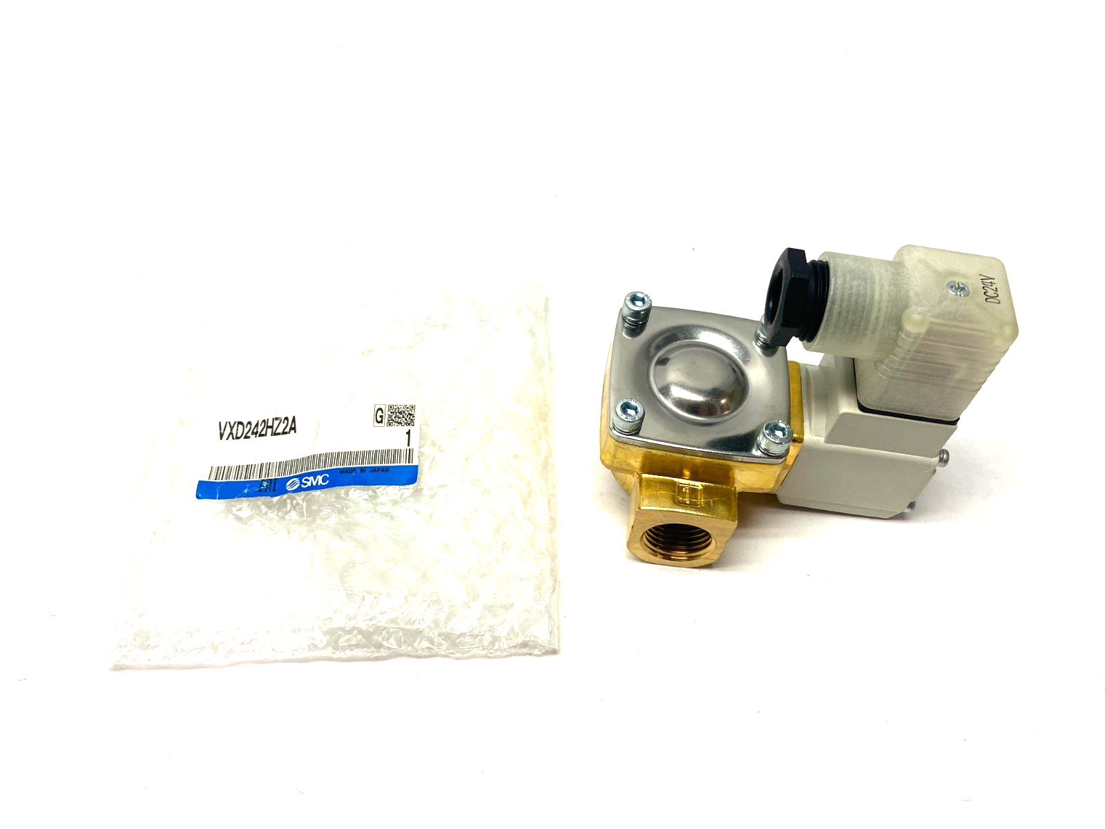 SMC VXD242HZ2A Solenoid Media Valve, 2-Port, Pilot-Operated - Maverick Industrial Sales