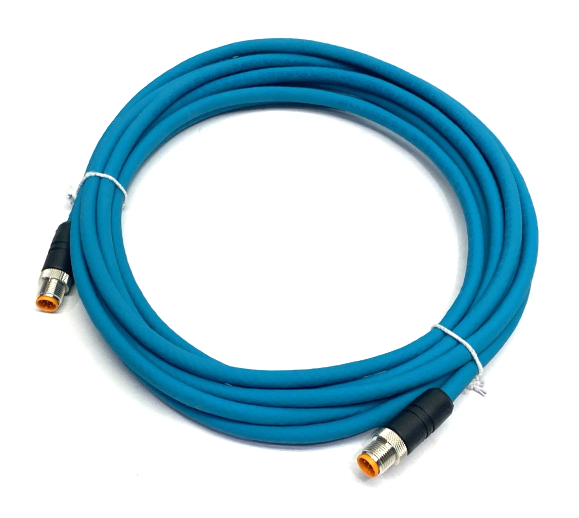 900016036 | Lumberg Automation Double Ended Ethernet Cable 0985 856 100/5M - New – Open box - Maverick Industrial Sales