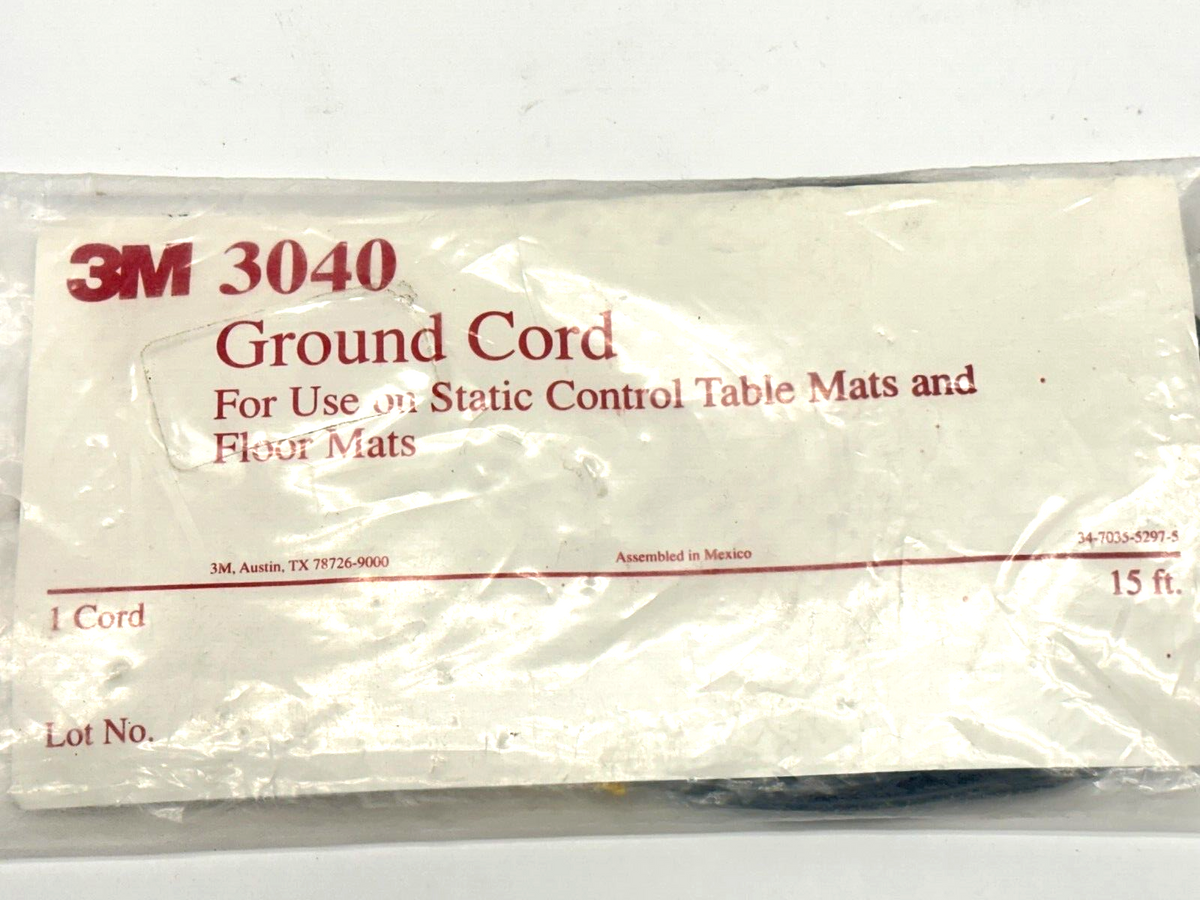 3M 3040 Ground Cord 15ft - Maverick Industrial Sales