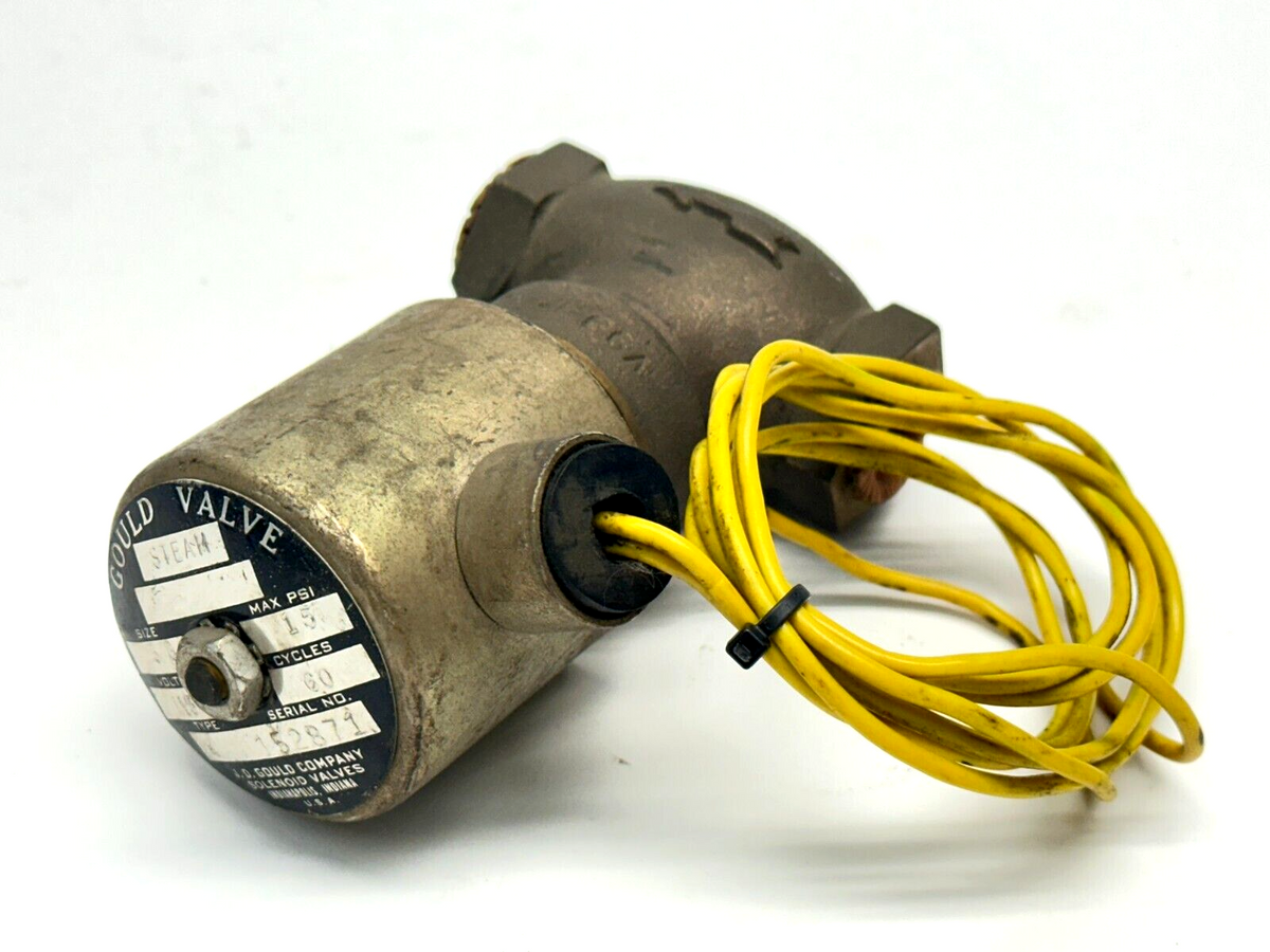 Gould Valve Type M Steam Solenoid Valve 3/8" 15PSI 115V V9997X8 - Maverick Industrial Sales