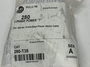 Allen Bradley 280-T35 Ser. A Power Tee M35 1 Male 2 Female 4-Pin 3-Phase - Maverick Industrial Sales