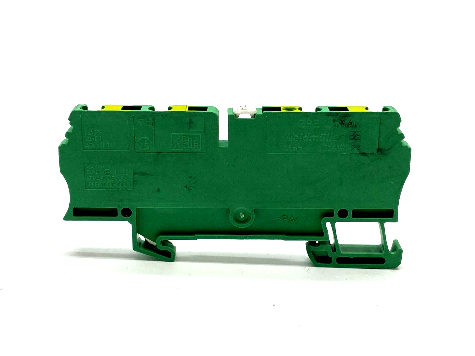 Weidmüller ZPE 2.5/4AN PE Terminal Tension-Clamp Connection 1608660000 LOT OF 5 - Maverick Industrial Sales