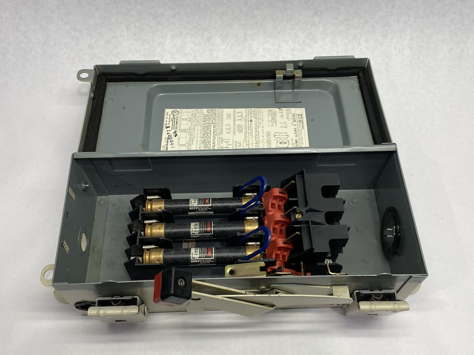 H361A | Schneider Square D Safety Switch, Heavy duty, Fusible, 30A, 3-Pole, 20HP - Used - Maverick Industrial Sales