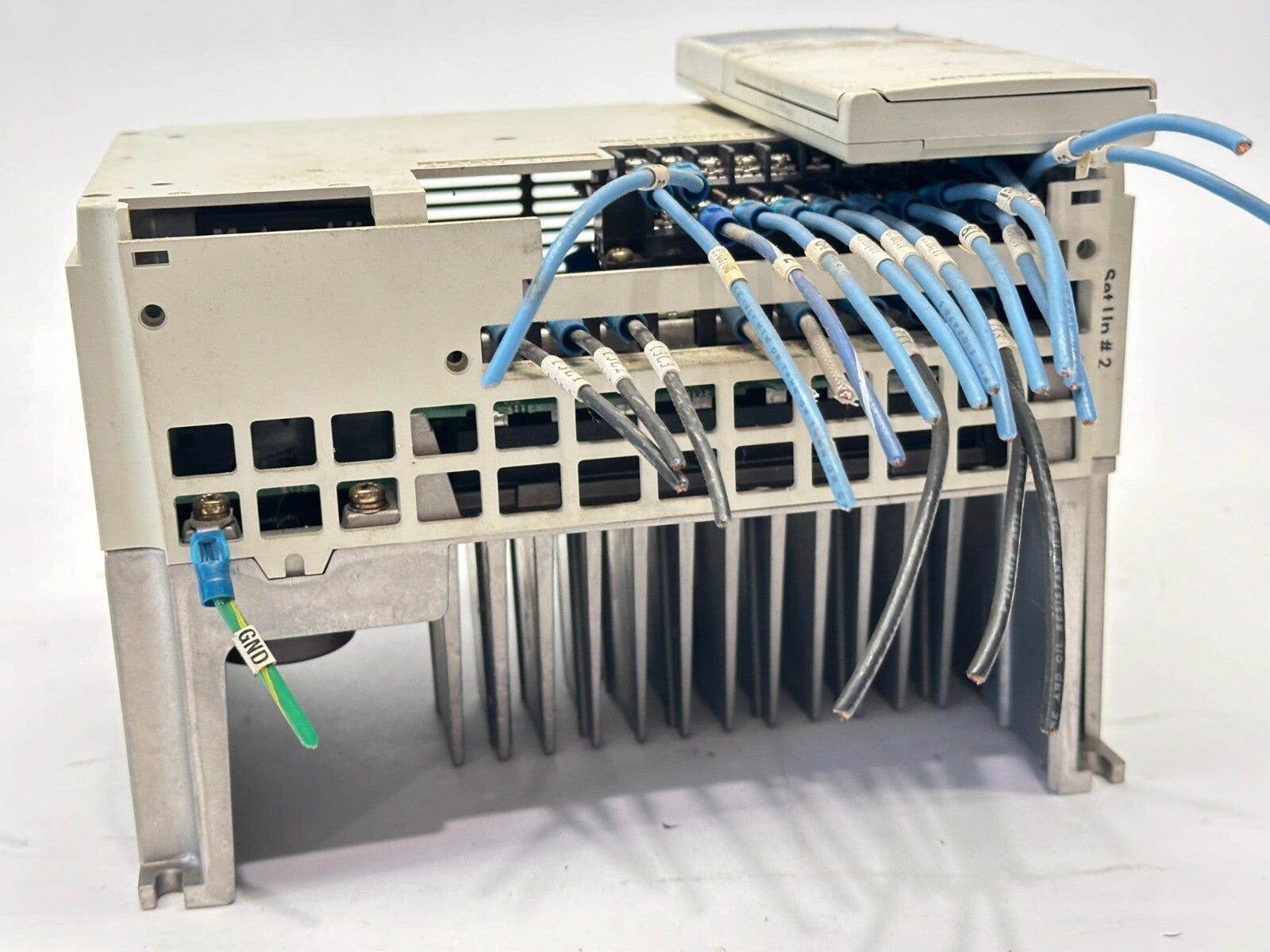 Mitsubishi FR-A044-1.5K-CD AC Drive 4A 2HP NO COVER w/ FR-PU03E Parameter Unit - Maverick Industrial Sales