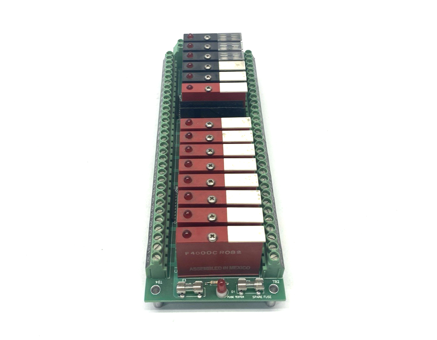 Crouzet PB-16C4-T I/O Module Board 57-461 Rev B w/ Modules C40AC & C40DC - Maverick Industrial Sales
