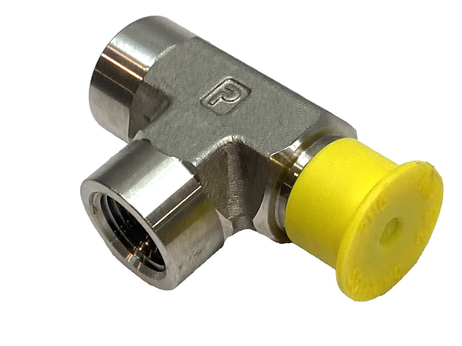 Parker 3/8 MRO-SS Stainless Steel Male Run Tee Fitting 3/8-18 NPT Female - Maverick Industrial Sales