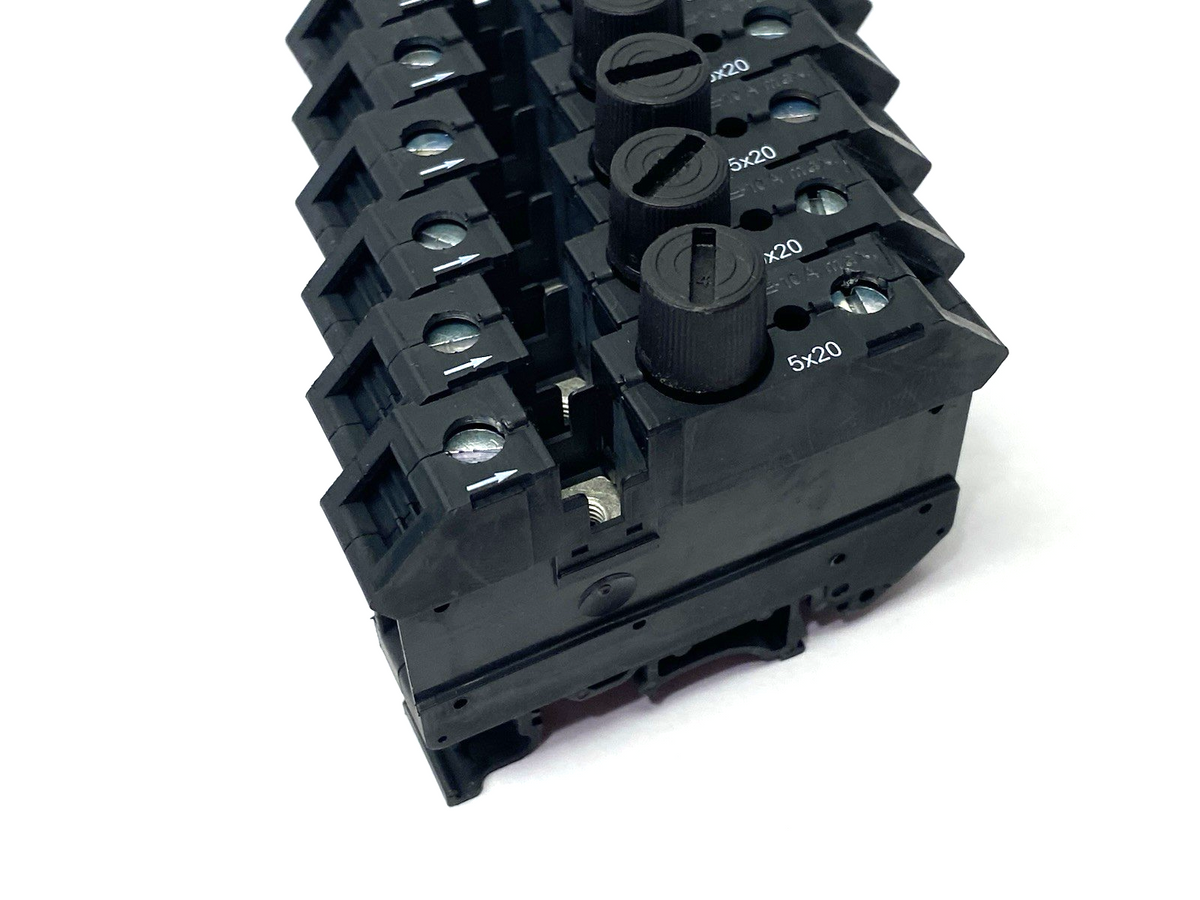 Phoenix Contact UK 10-DREHSI (5X20) Fuse Terminal Block 3005109 LOT OF 6 - Maverick Industrial Sales