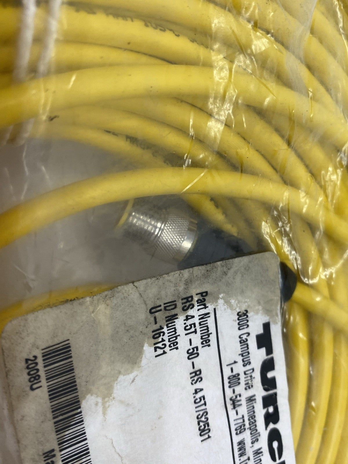 Turck RS 4.5T-50-RS 4.5T/S2501 Eurofast RFID Extension Cable 50m Length U-16121 - Maverick Industrial Sales