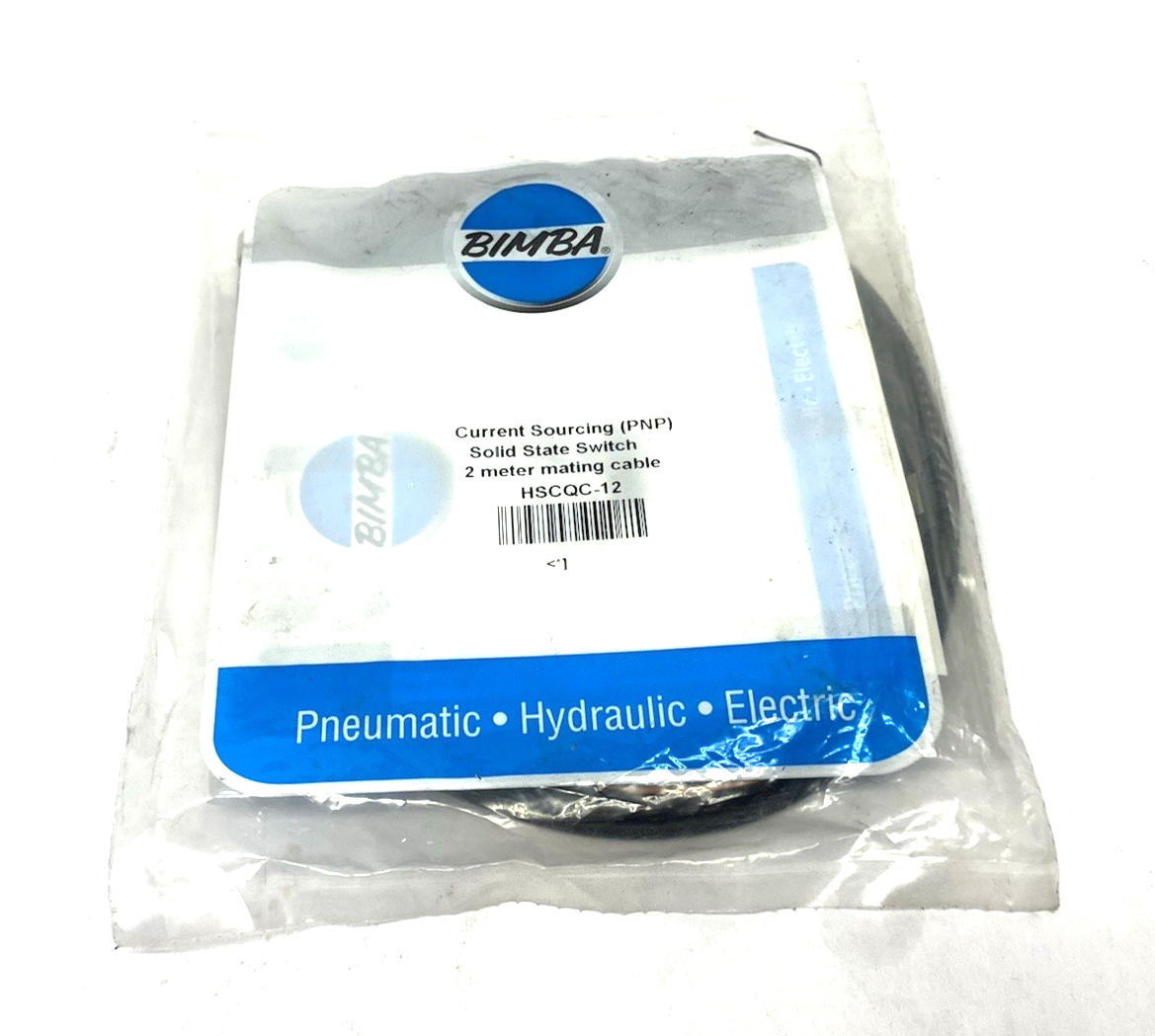 HSCQC-12 | Bimba Current Sourcing PNP Solid State Switch, 2m Mating Cable - New - Maverick Industrial Sales