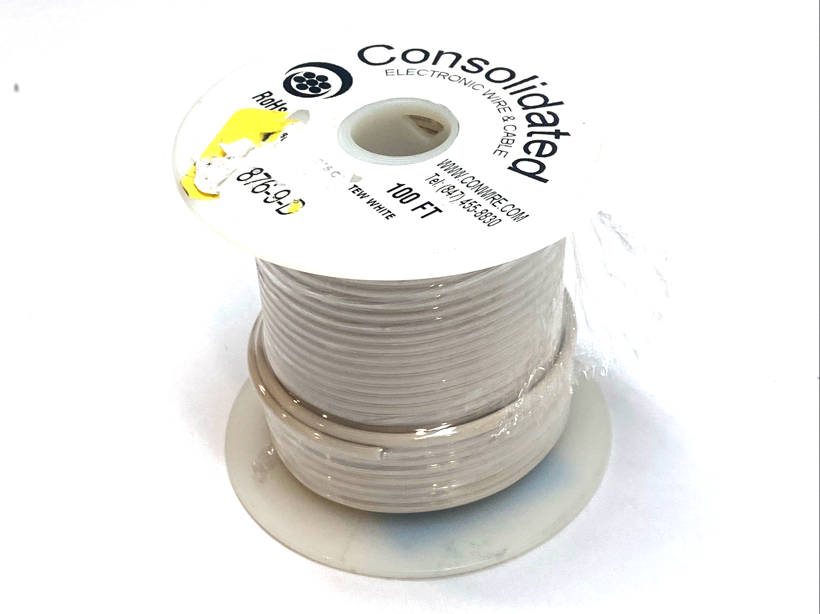 Consolidated Electronic Wire 876-9-D Hook-Up Wire 20 AWG Stranded Copper - Maverick Industrial Sales