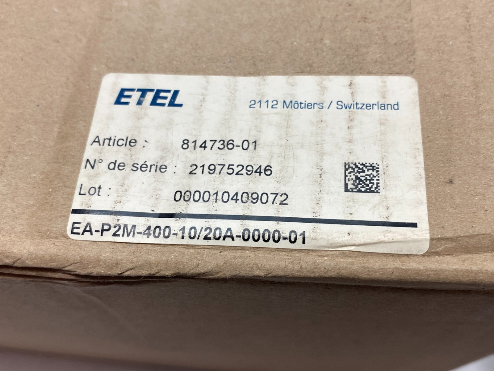 ETEL EA-P2M-400-10/20A-0000-01 AccurET Modular Position Controller 814736-01 - Maverick Industrial Sales