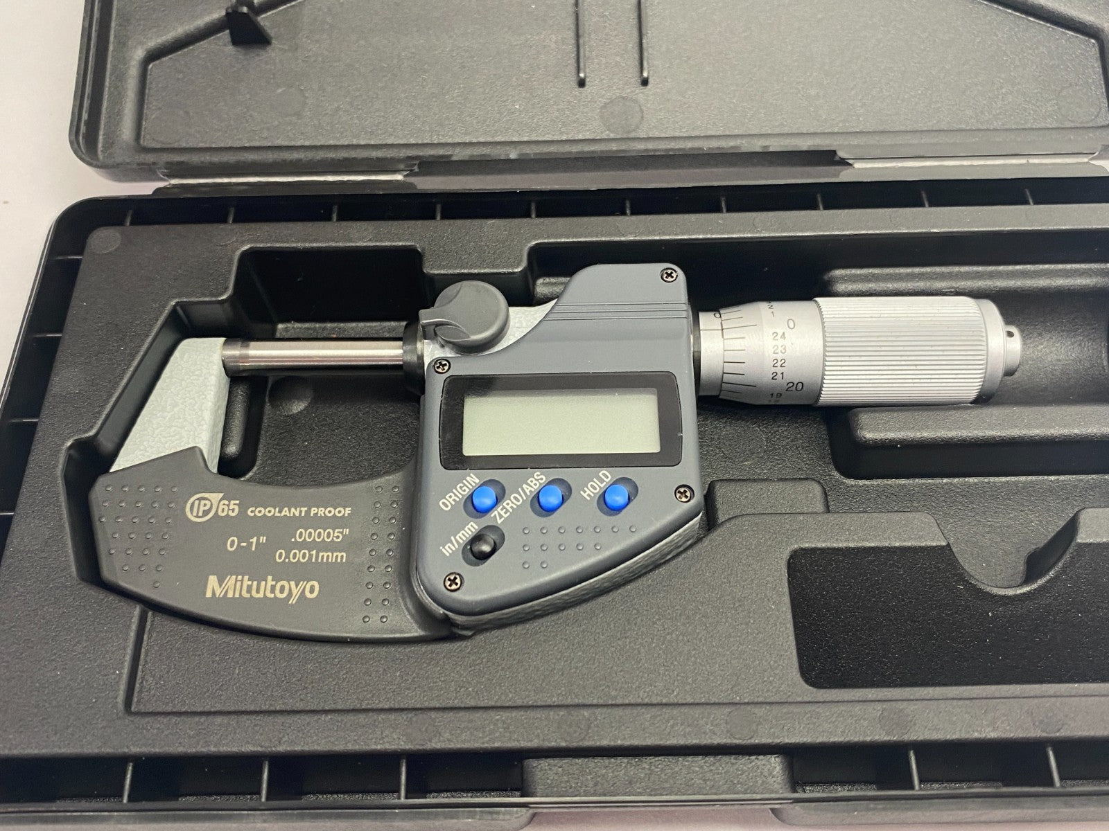 Mitutoyo 293-348-30 Digimatic Micrometer IP65 Coolant-Proof MDC-1"PXF NO BATTERY - Maverick Industrial Sales