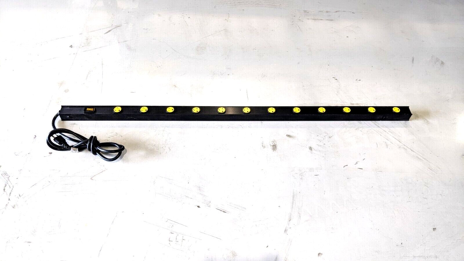 ULINE H-4128 Wall or Table Mount Power Strip 48" Inch 12 Outlets 6'ft Cord - Maverick Industrial Sales