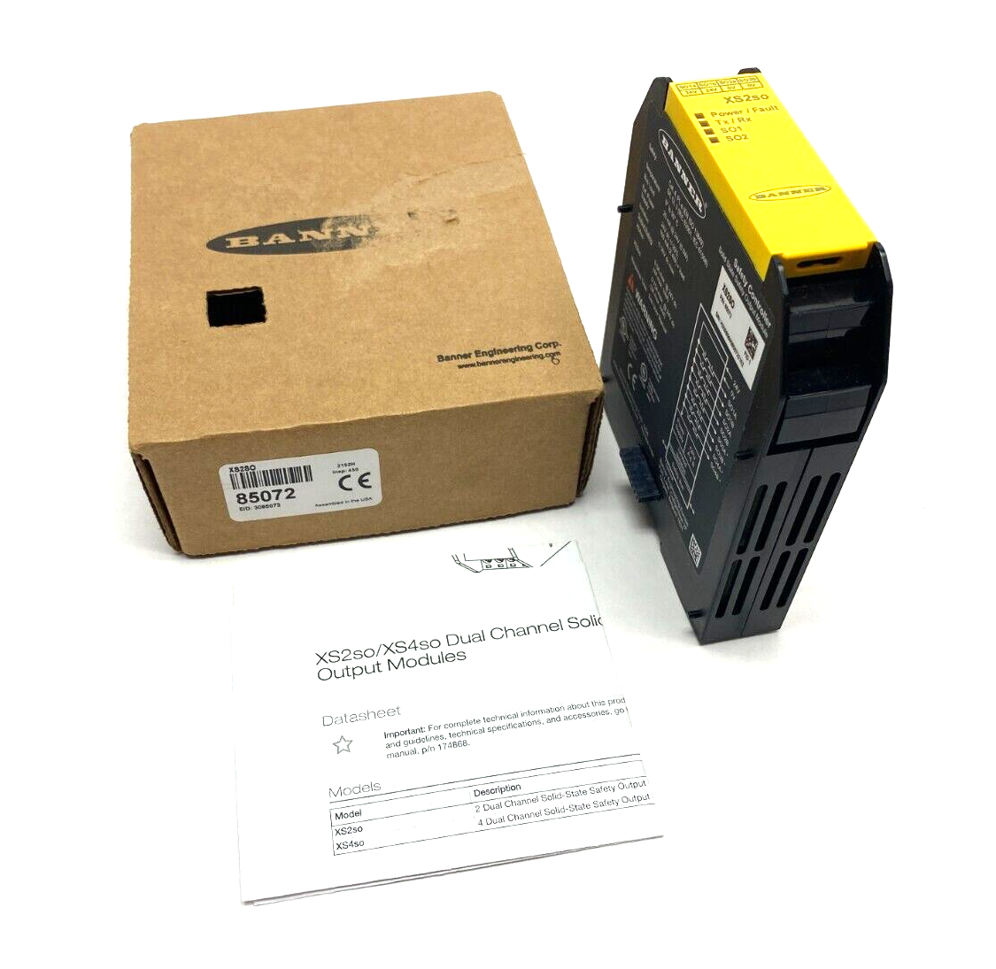 Banner XS2SO Dual-Channel Solid-State Safety Output Module 85072 - Maverick Industrial Sales