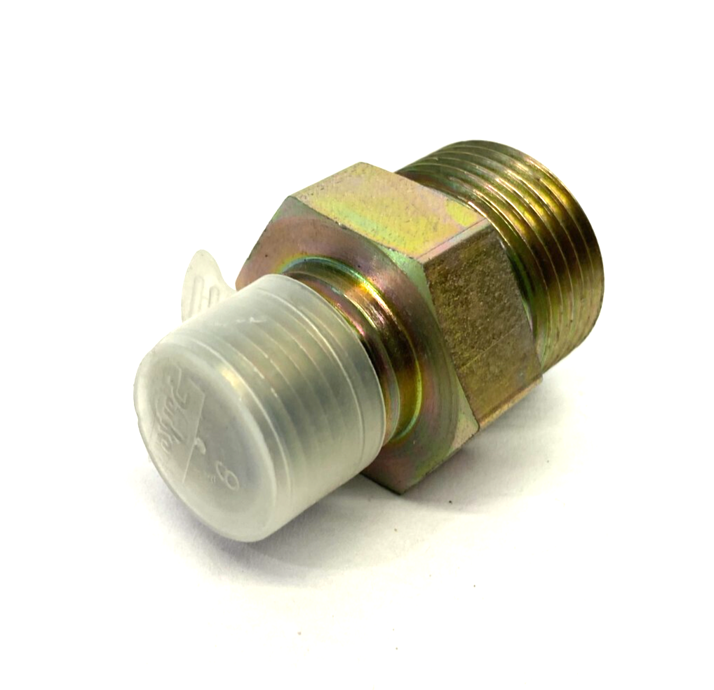Parker 12-8 FLO-S Seal-Lok ORFS Straight Male Connector 3/4" to 1/2"-14 NPT - Maverick Industrial Sales