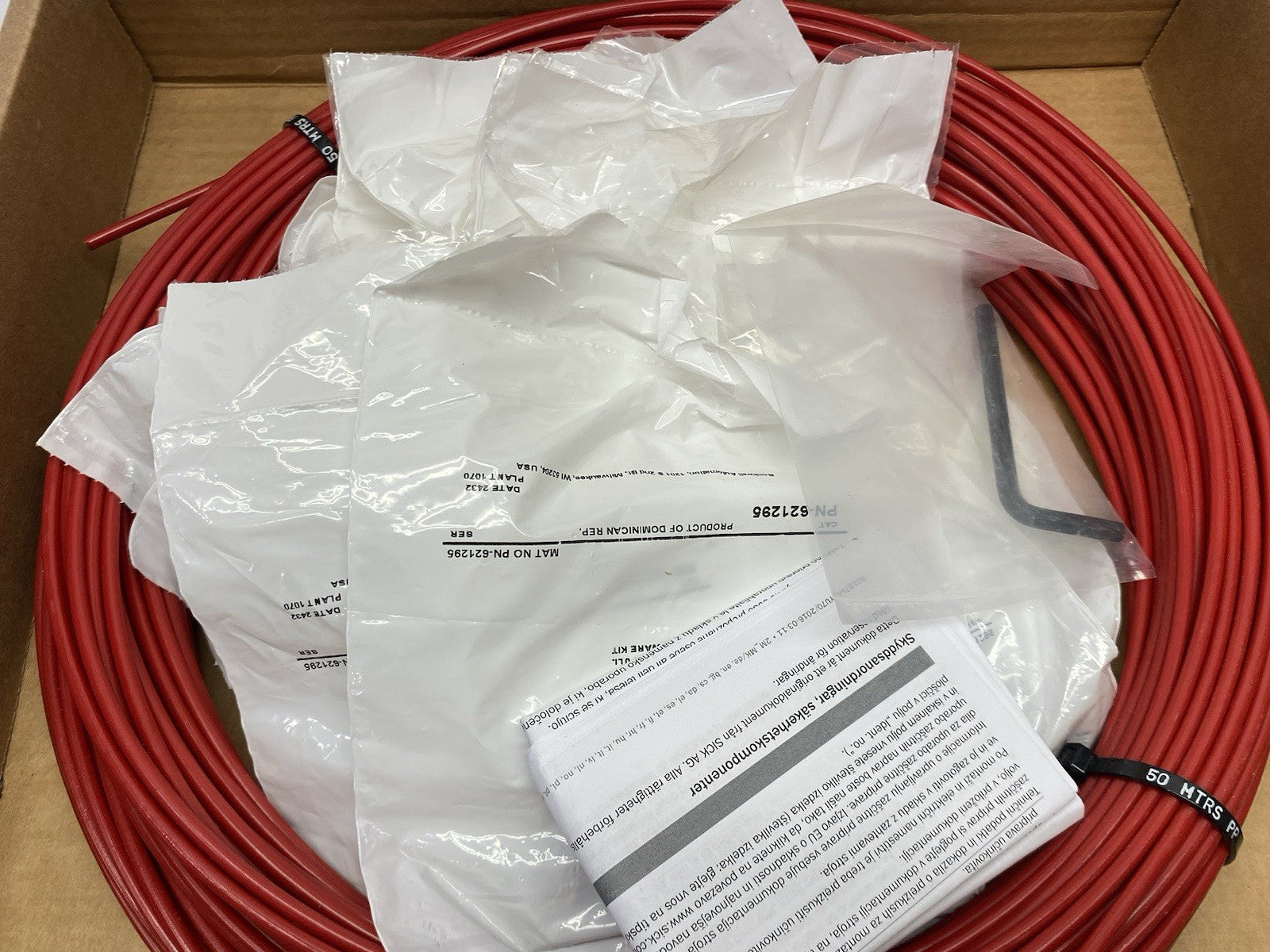 5320016 | Sick Wire Draw Mechanism Kit, NO ROPE TENSIONER, 50m ROPE, 22x EYEBOLTS - New Other - Maverick Industrial Sales