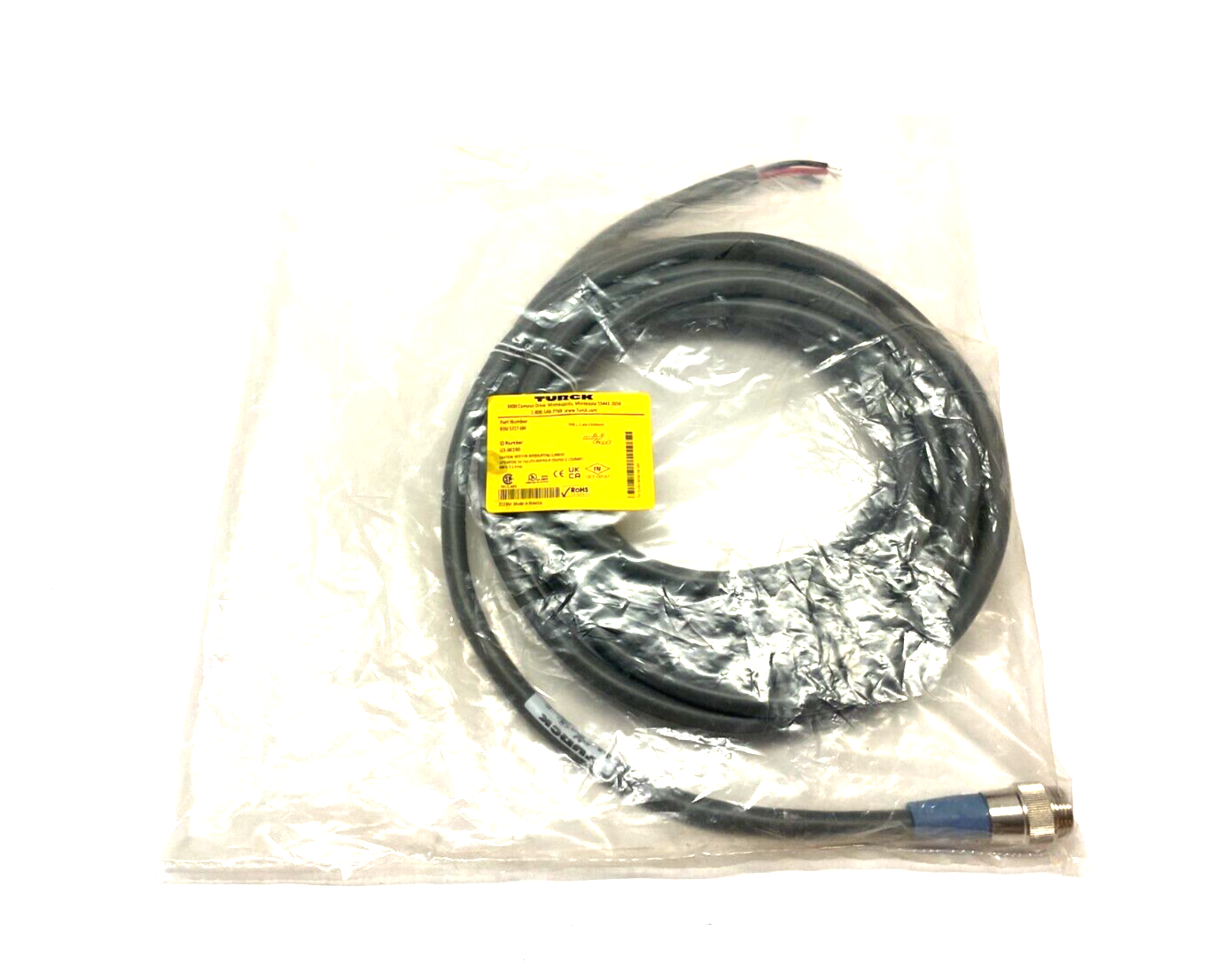 Turck RSM 5727-6M Minifast Single Ended Cordset 7/8-16 Male U3-00190 - Maverick Industrial Sales