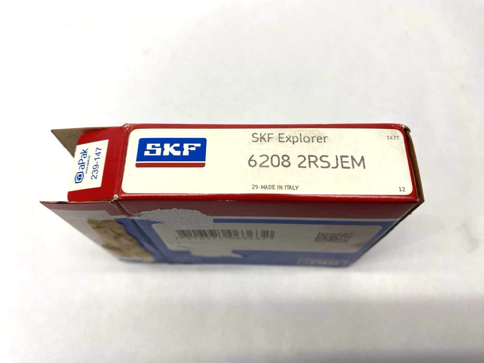 6208 2RSJEM | SKF Deep Groove Ball Bearing 40mm Bore 18mm Width 80mm OD - New – Open box - Maverick Industrial Sales