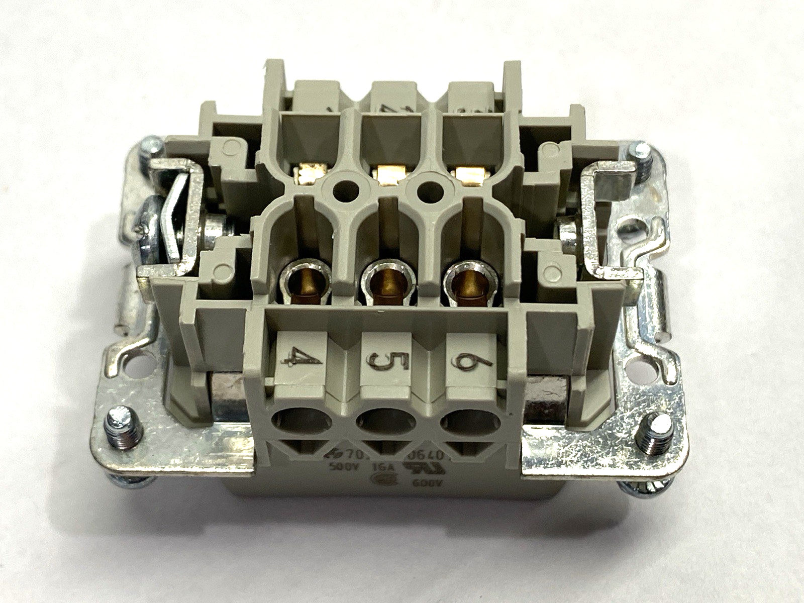 Wieland 70.310.0640.0 Male Insert Screw Type BAS STS 6 2,5 50 600V 16A LOT OF 2 - Maverick Industrial Sales