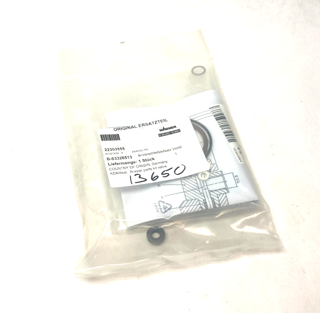 Wagner Reinhardt-Technik B-03326513 Valve Seal/Wear Parts Kit - Maverick Industrial Sales