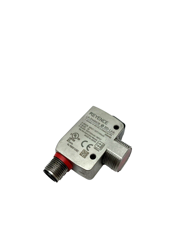 Keyence LR-ZH490CB IO-Link M18 Threaded Mount w/ M12 Connector Type, 490 mm - Maverick Industrial Sales