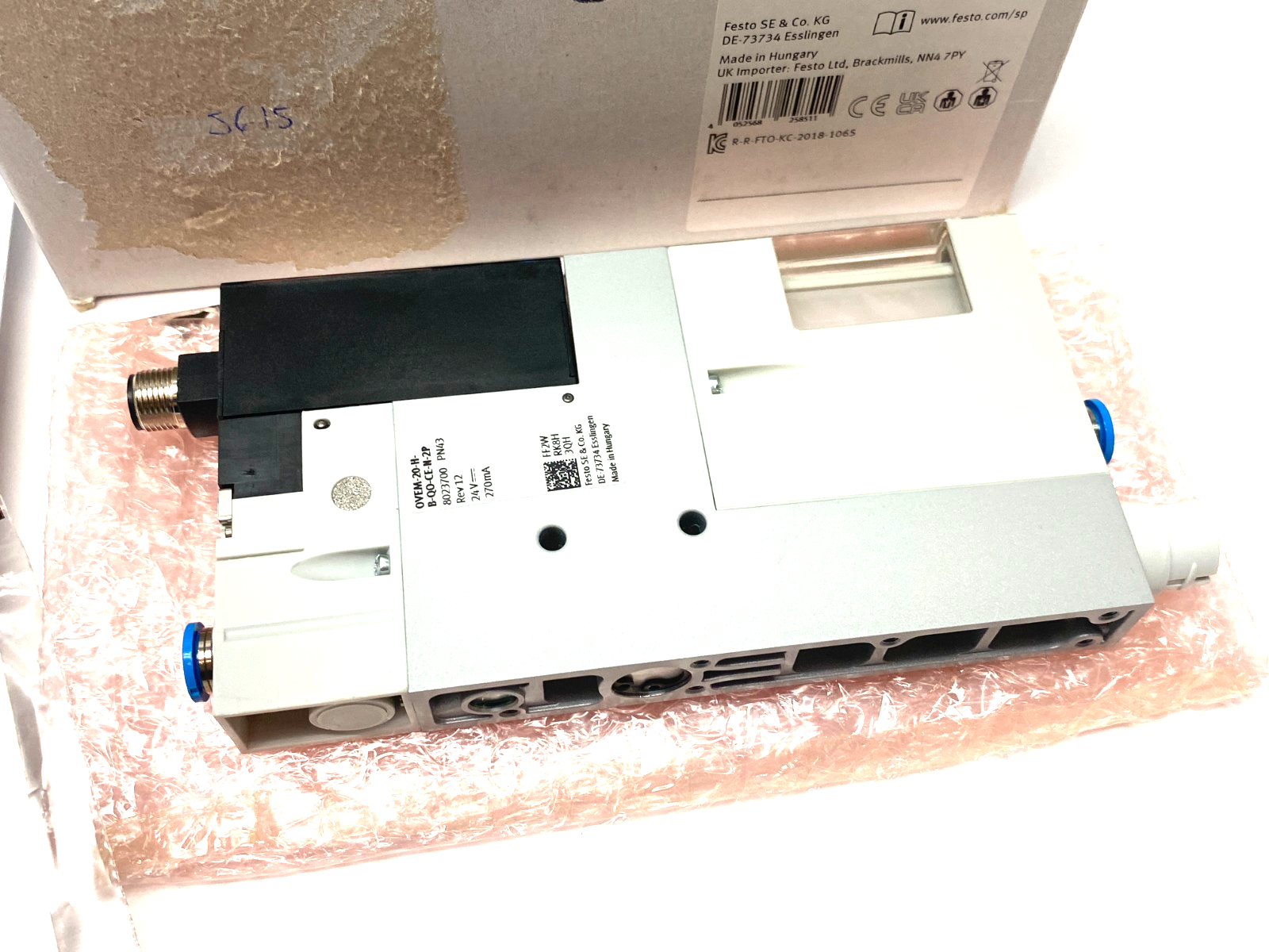 Festo OVEM-20-H-B-QO-CE-N-2P Vacuum Generator 8023700 - Maverick Industrial Sales