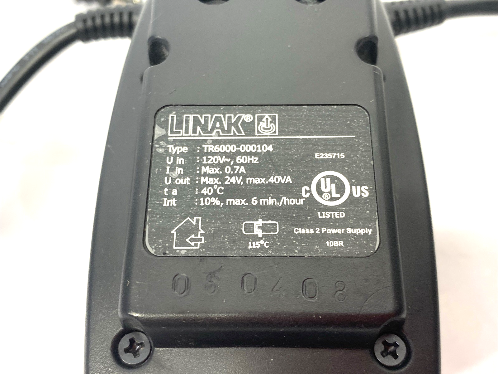 Linak TR6000-000104 Power Charger for Linear Actuator 120V~ 60Hz - Maverick Industrial Sales
