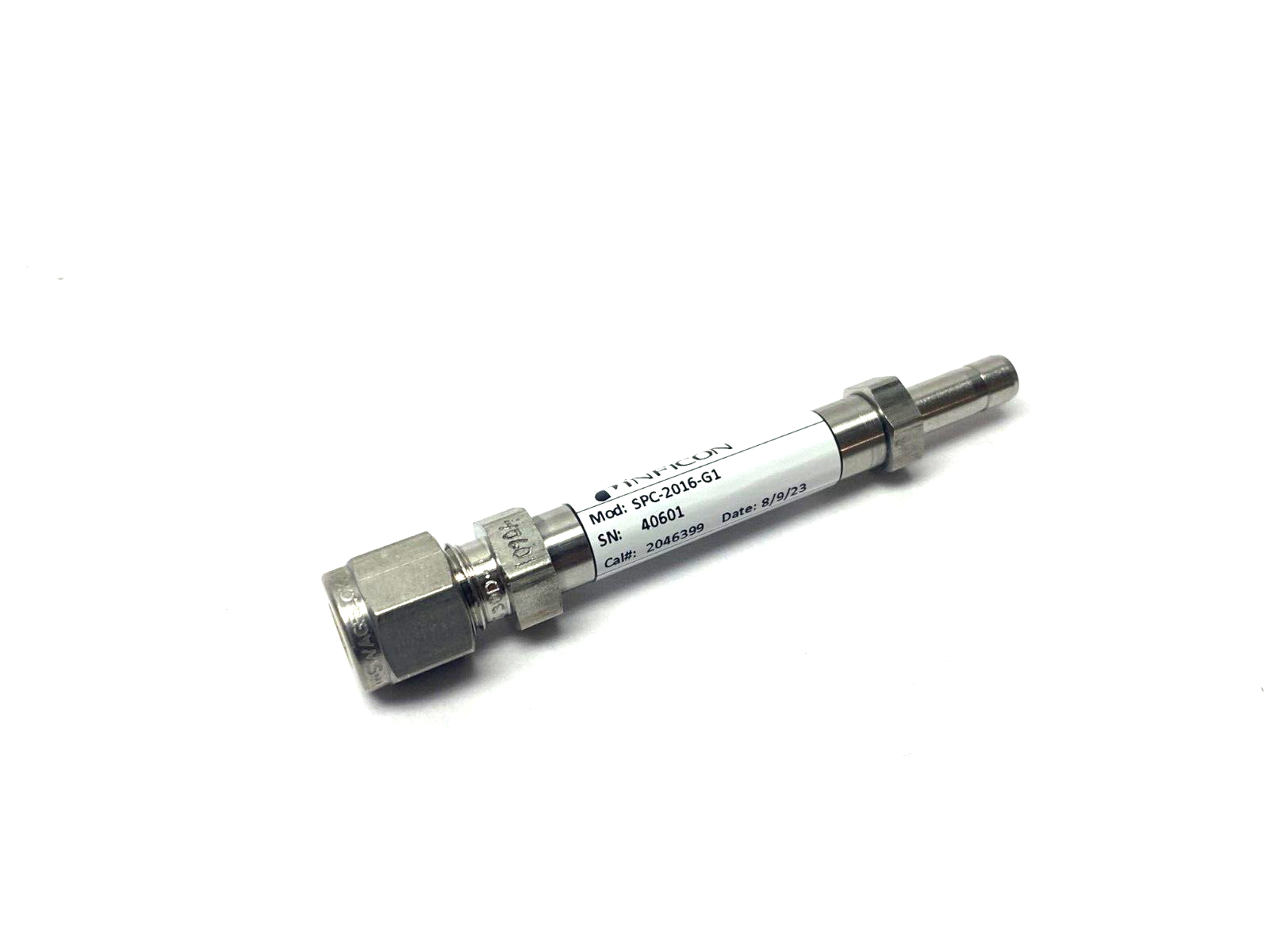 Inficon SPC-2016-G1 Helium Leak Detection Vacuum Jet Nozzle 4.43E-4 atmcc/sec - Maverick Industrial Sales