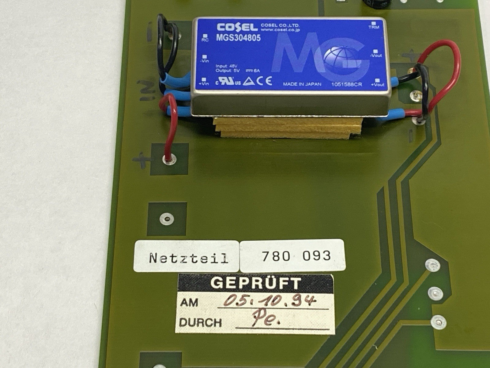 Bowe Systec 780-093 Power Supply Control Board - Maverick Industrial Sales