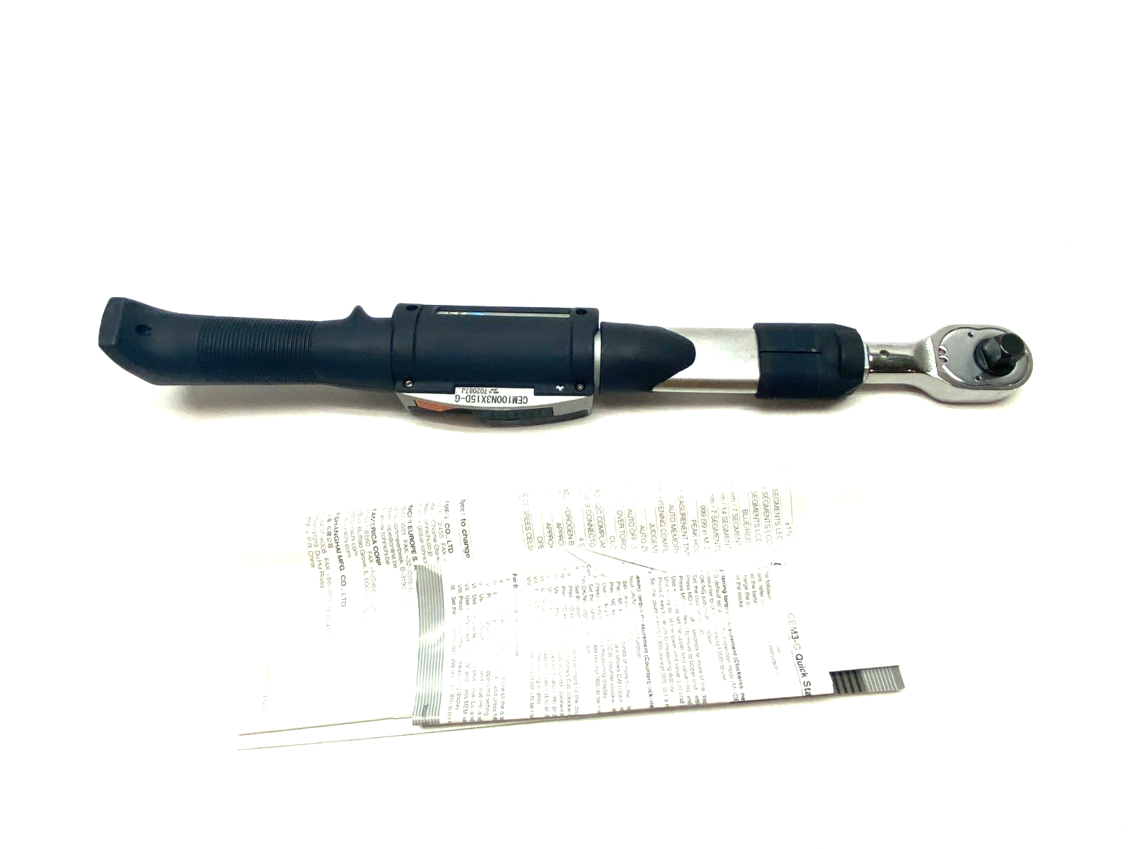 Tohnichi CEM100N3X15D-G DATA TORK Digital Torque Wrench 3/8" Drive - Maverick Industrial Sales