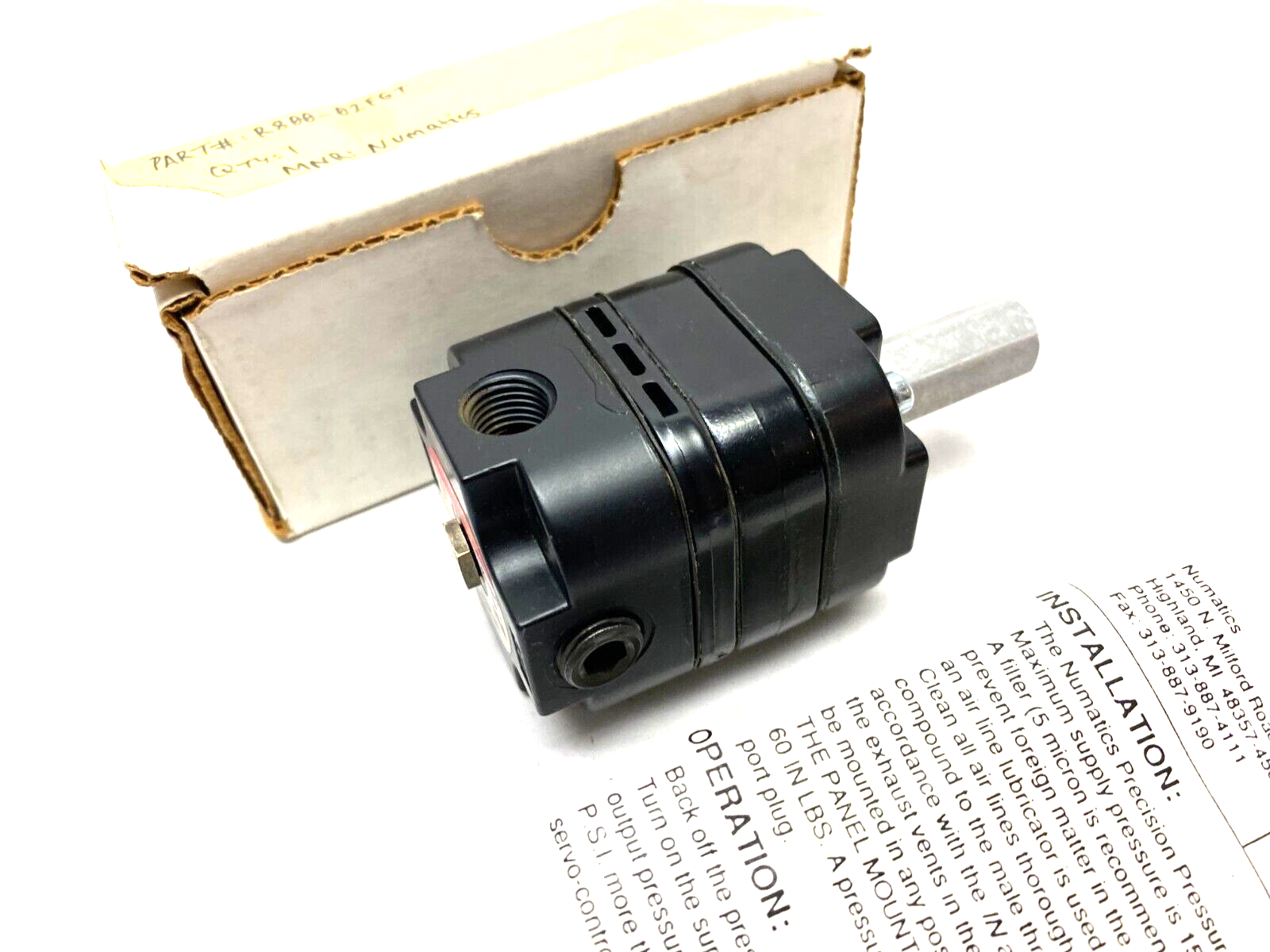 Numatics R800-02FGT Precision Pressure Regulator - Maverick Industrial Sales