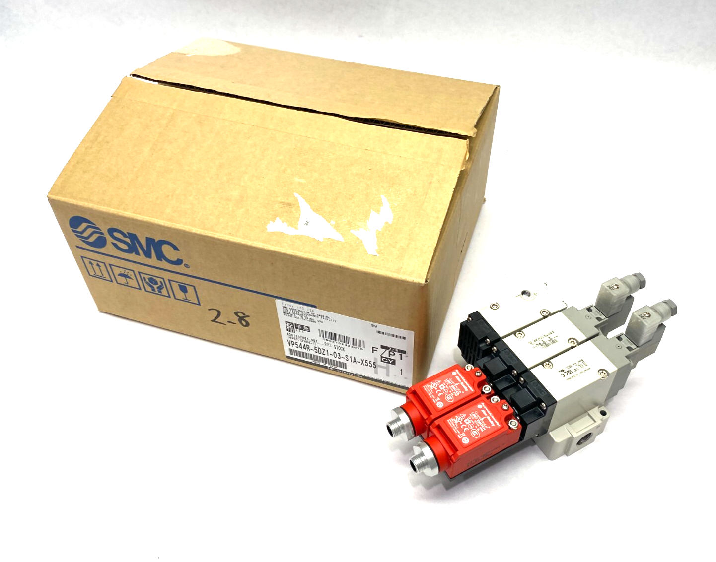 SMC VP544R-5DZ1-03-S1A-X555 Residual Pressure Release Valve 3-Port, 3/8" NPT - Maverick Industrial Sales
