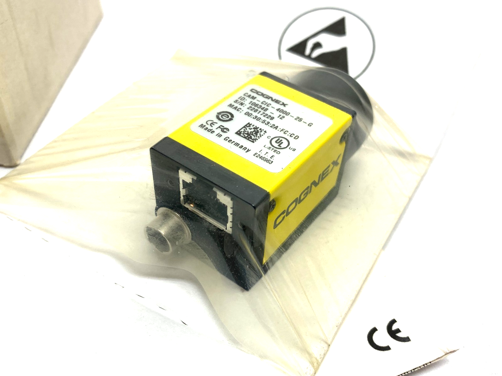 Cognex CAM-CIC-4000-25-G GigE Industrial Inspection Area-Scan Camera 118-1137R - Maverick Industrial Sales