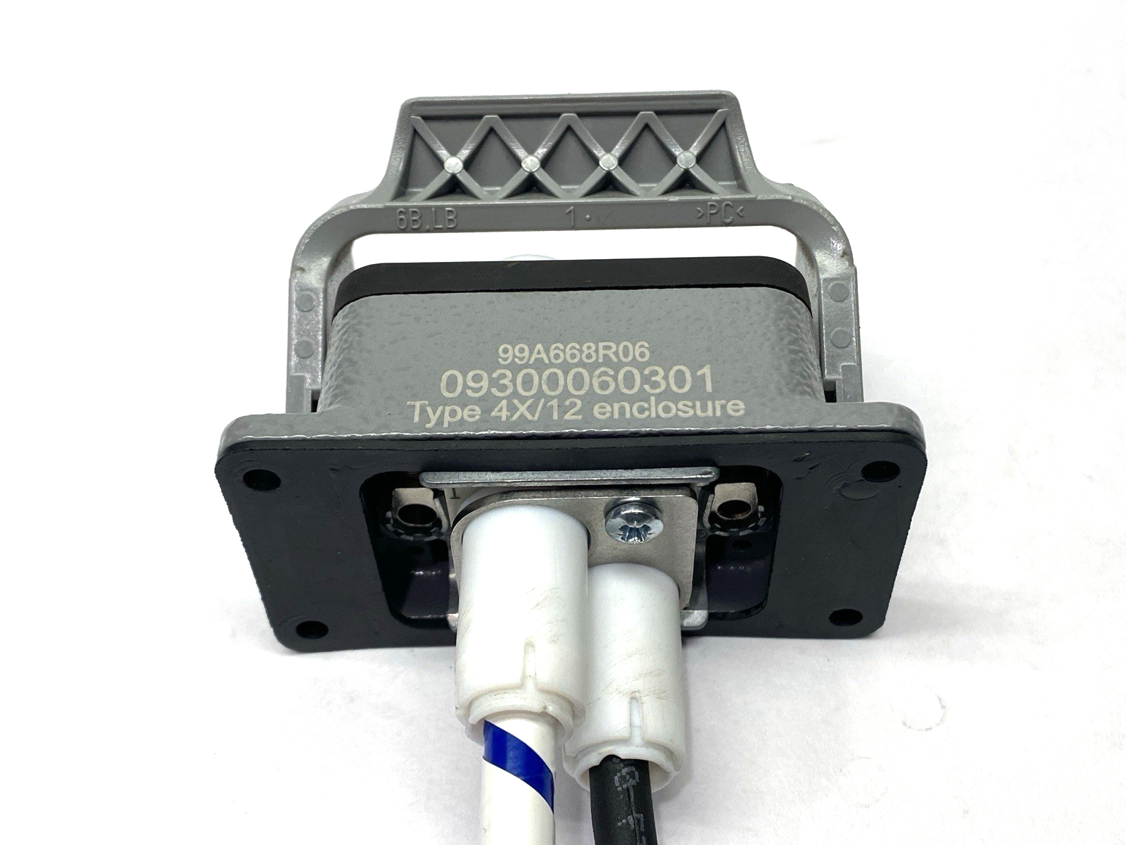 09140023123 | Harting Han HV Module w/ 09300060301 Bulkhead Mount Housing - Used - Maverick Industrial Sales