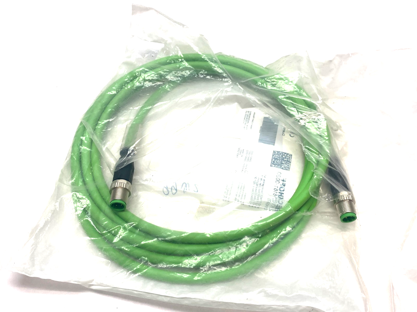 Beckhoff ZK1090-6161-0030 Double Ended EtherCAT Cable M12 4-Pin 3m Length 090973 - Maverick Industrial Sales