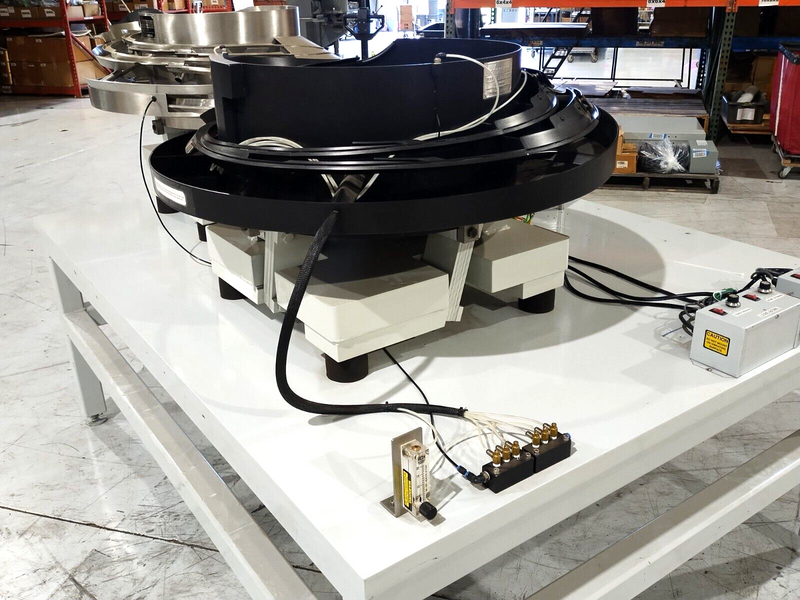 Automation Feed Systems Vibratory Bowl Feeder Table, Two Bowl Unit 24" & 18" 10A - Maverick Industrial Sales