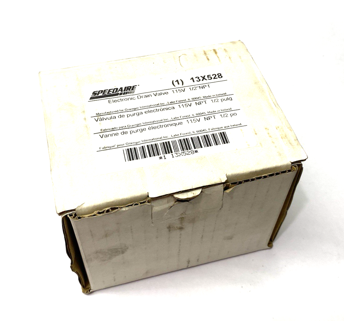 Speedaire 13X528 Timed Electric Auto Drain Valve, 1/2 In Drain Size, 4.53 Gpm - Maverick Industrial Sales