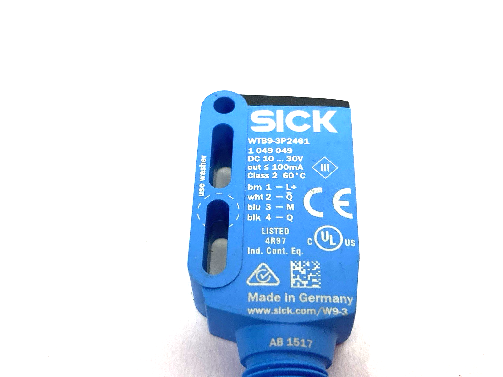 Sick 1049049 Photoelectric Proximity Sensor, Background Suppression WTB9-3P2461 - Maverick Industrial Sales