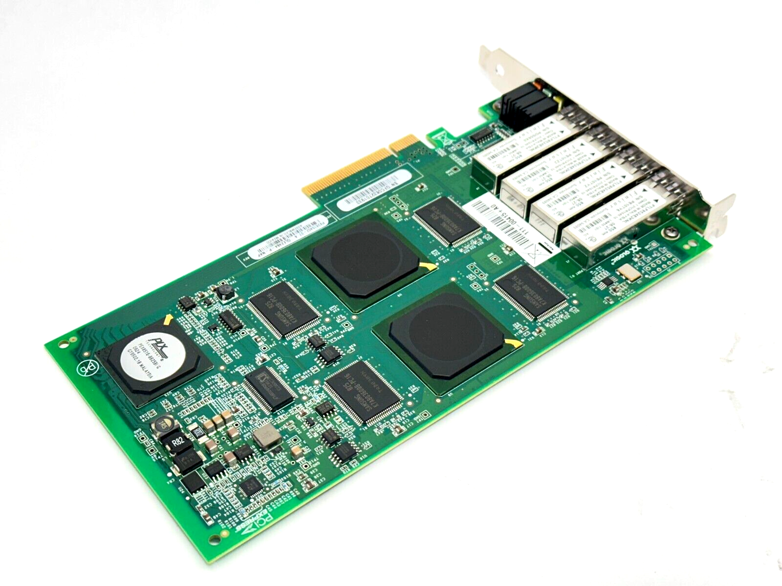 QLOGIC QLE2464-P-NAP NetApp Quad Port 4Gb Fiber Channel PCI Card PX2610402-07 A - Maverick Industrial Sales