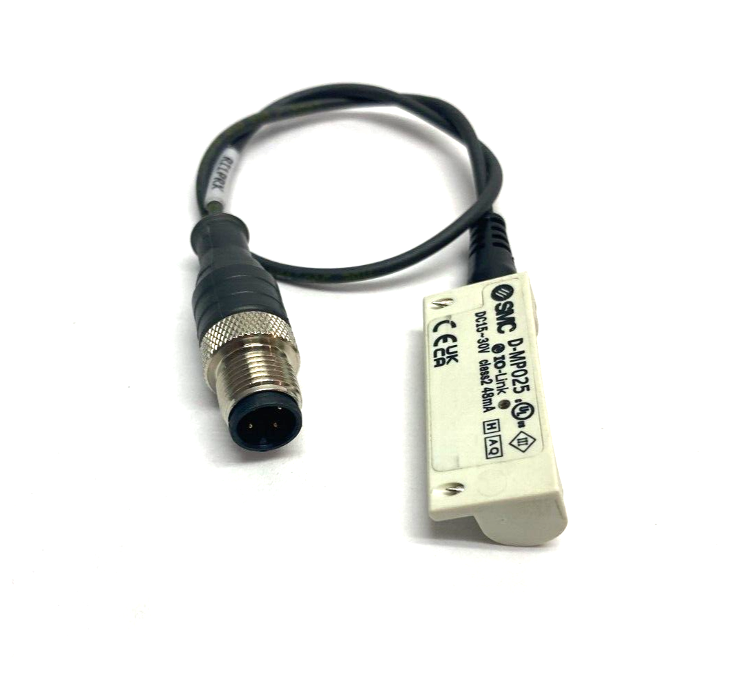SMC D-MP025 IO-Link Actuator Position Sensor, 25mm ± 1mm Range, 15~30VDC - Maverick Industrial Sales