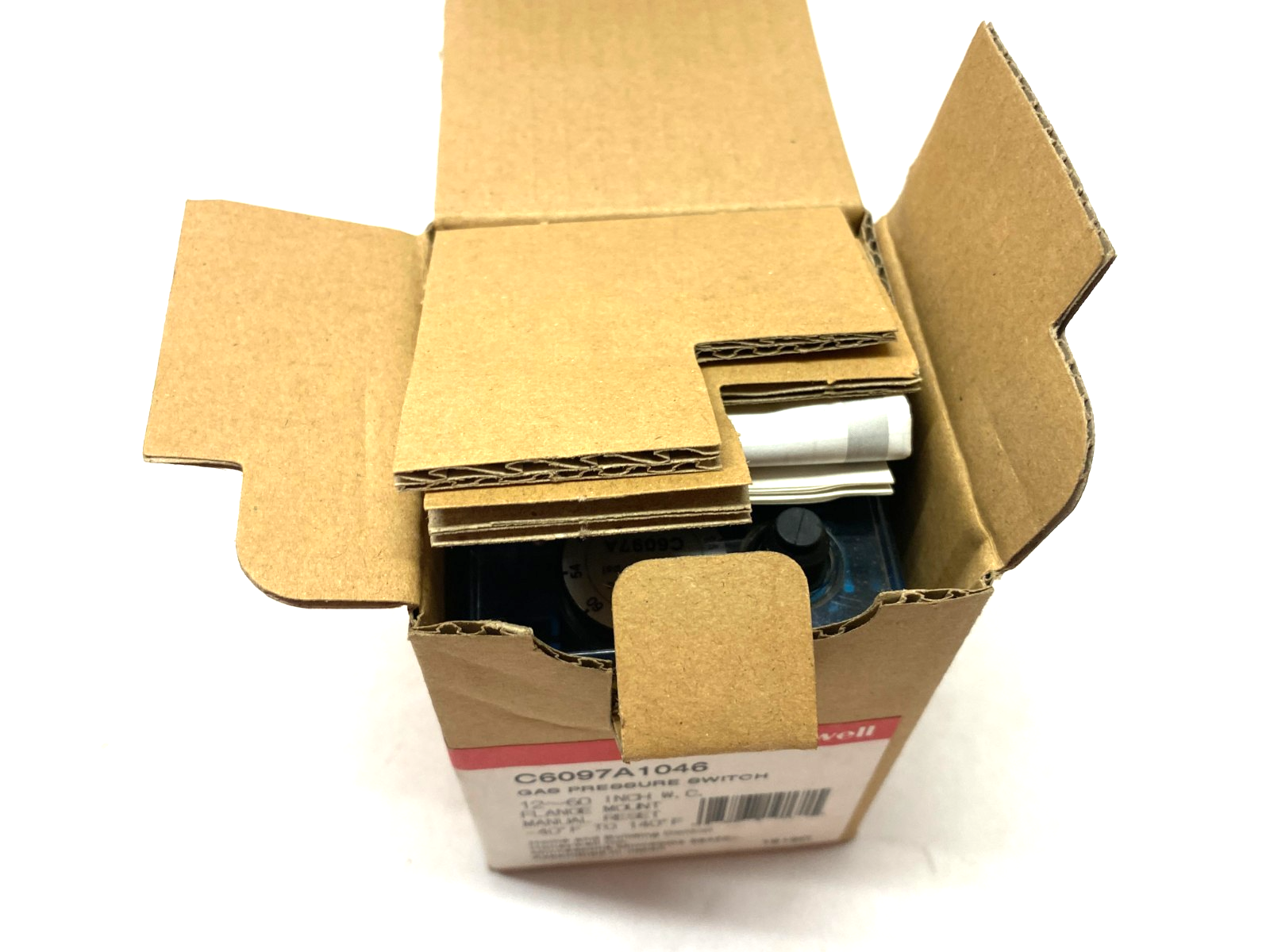 Honeywell C6097A1046 Gas Pressure Switch Flange Mount 12-60in WC - Maverick Industrial Sales